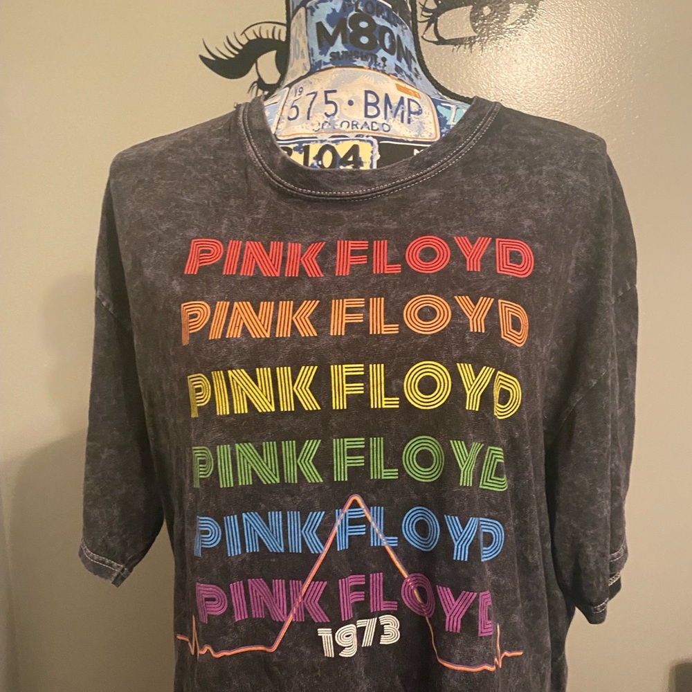 Pink Floyd mid length crop top